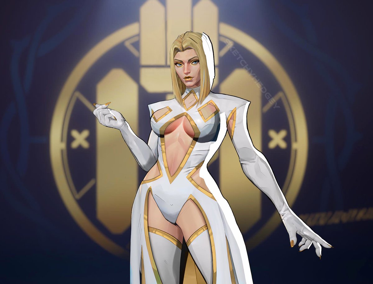 Xisman04's tweet image. Eu particulamente gosto do Rivals nunca fazer uma adaptação 1x1 das roupas.. mas ver essas artes do @Sketchy_Hedgey dos looks de gala Emma me encheu demais os olhos 🥹🥹🥹 ainda mais que a roupa main dela no jogo foi totalmente CAGADA... agora eu quero todas!!!