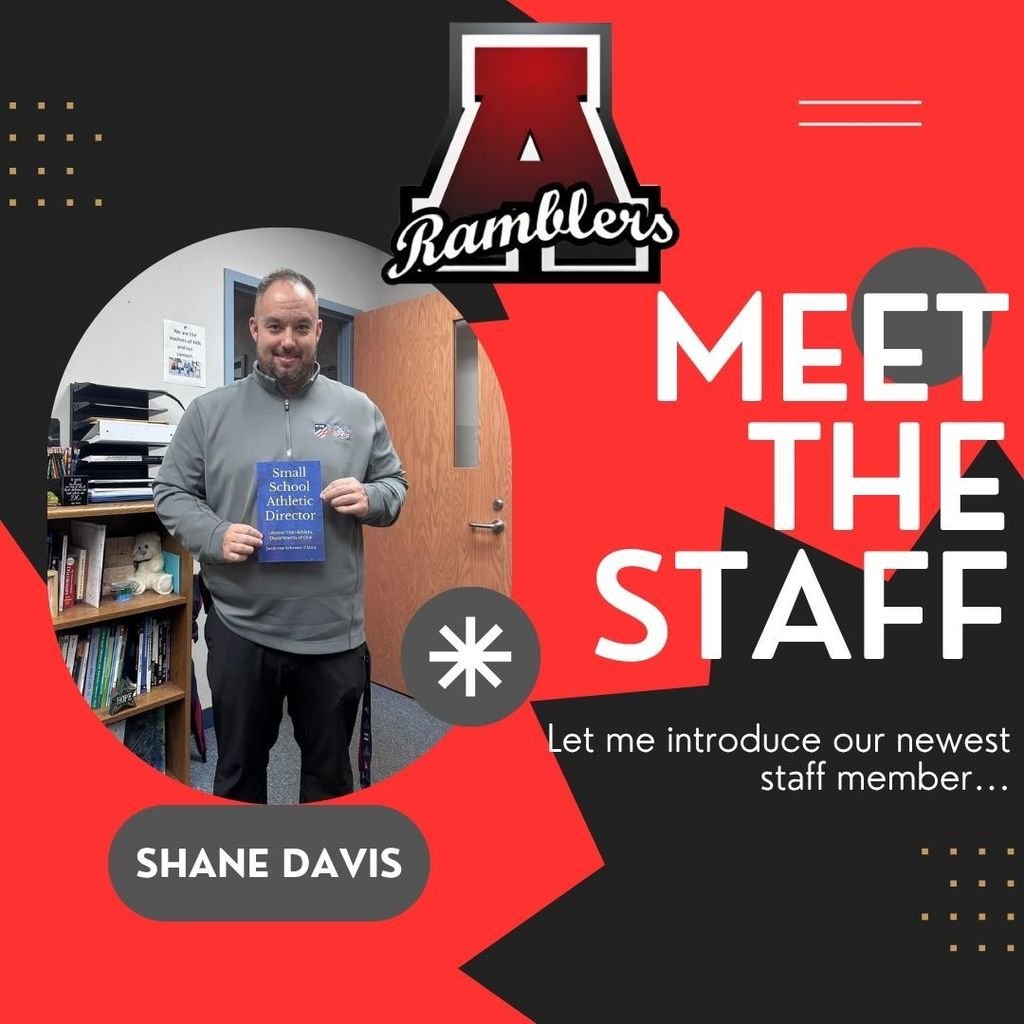 Attica Schools welcomes Shane Davis!  He will be the AHS Dean of Students and Athletic Director.