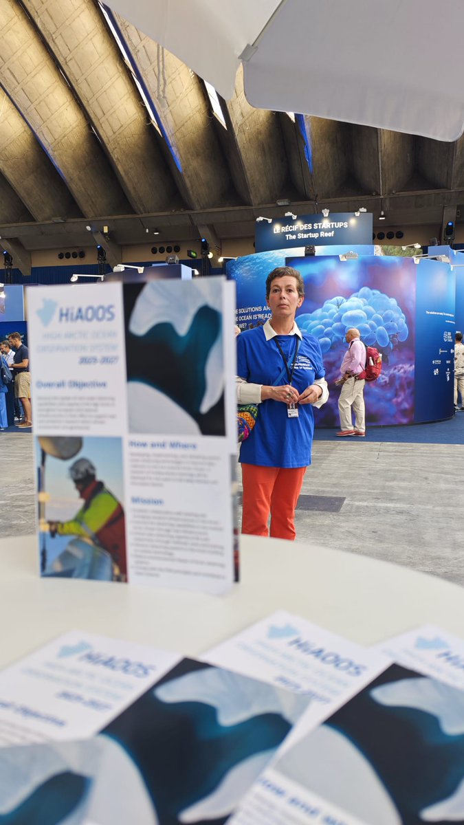 HiAOOS_project's tweet image. #HiAOOS made it to the #UNOceanConference this week. Look out for Sandra and Sara from @EurOceanCentre to find out more about our High #Arctic #Observing System and the great #HiAOOS #innovations being developed for #underice #research and #DigitalTwinOcean. @UN
