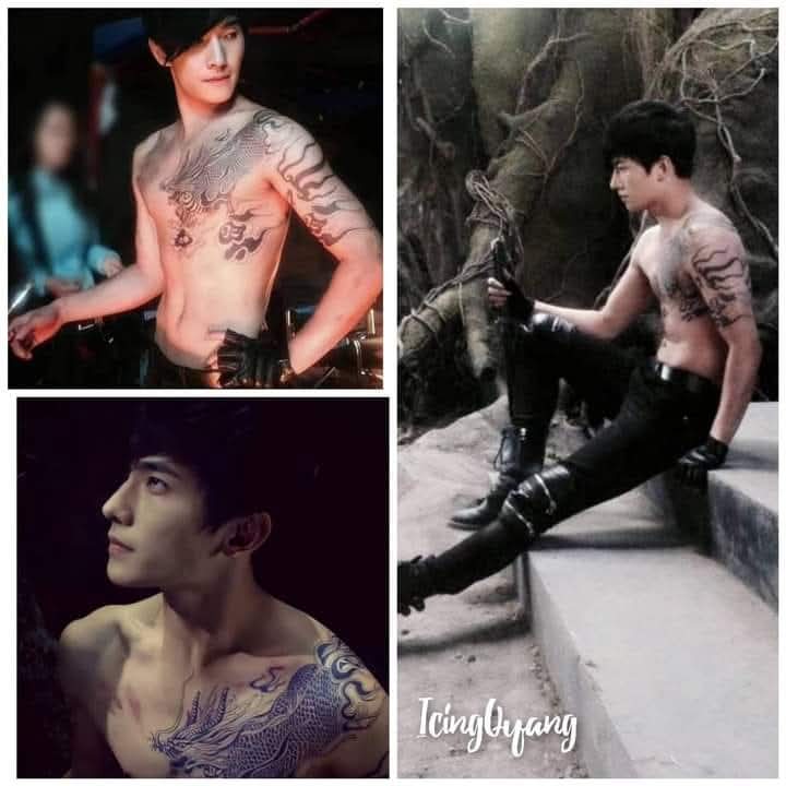 icingquinyang2's tweet photo. #zhangqiling #TheLostTomb  a young #YangYang shows of his toned and fully tattooed for his role as the mysterious bounty hunter. #hotterthanhot  #ultimateactor
Homage to the 10th year since it's release. https://t.co/ulEf9v1nny