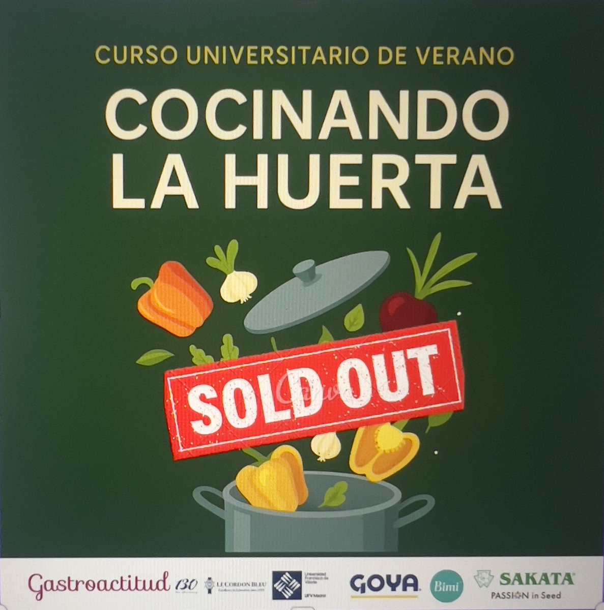 Ayer colgamos el cartel de vendido(siento que sea en inglés, no lo encontré en español).
Espero que lo pasemos tan bien como en ediciones pasada y aprendamos mucho juntos.