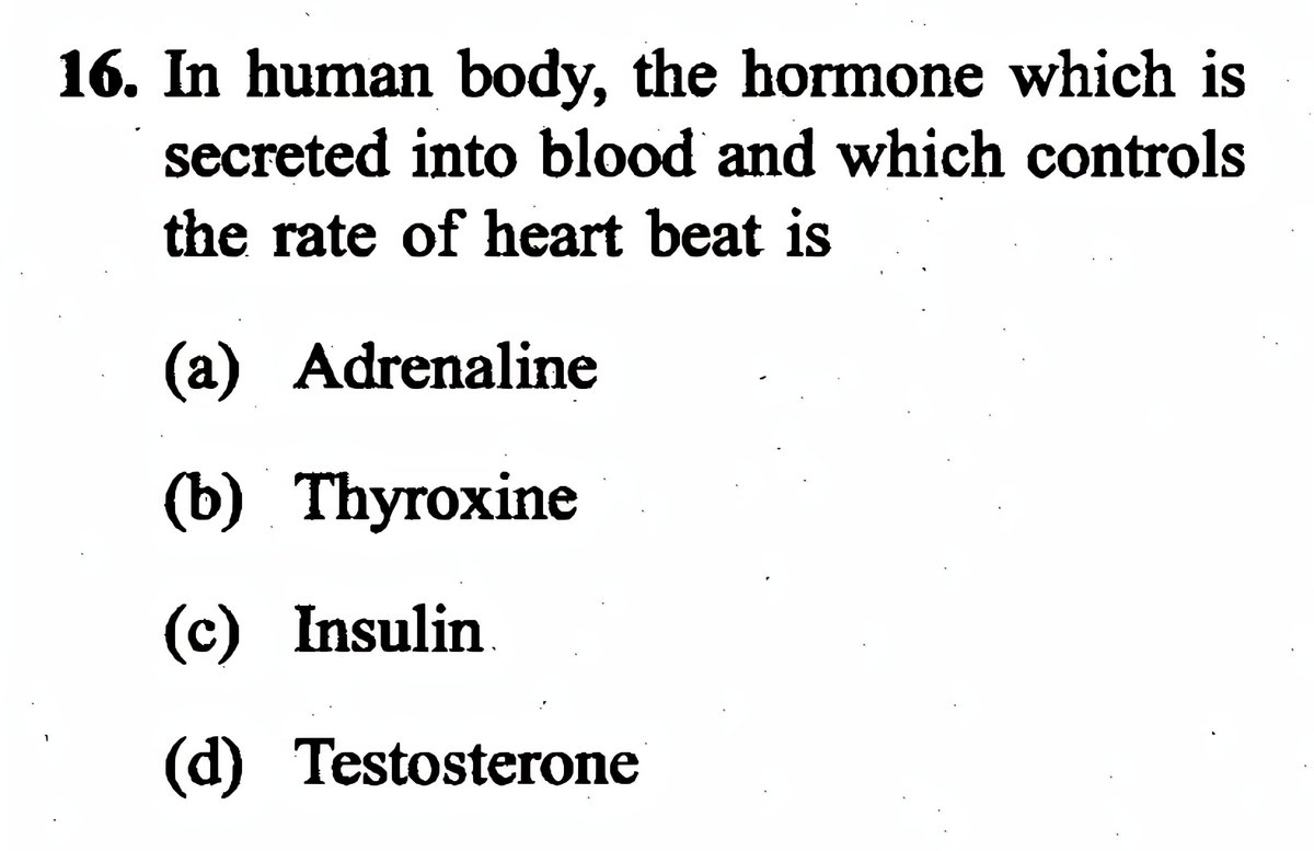 𝐄𝐗𝐀𝐌 - 𝐂𝐀𝐏𝐅 (𝐀𝐂𝐬) 𝟐𝟎𝟐𝟎 

In human body, the hormone which is secreted into blood and which controls the rate of heart beat is? 

#𝐂𝐀𝐏𝐅 #𝐔𝐏𝐒𝐂𝐏𝐫𝐞𝐥𝐢𝐦𝐬𝟐𝟎𝟐𝟓 #𝐔𝐏𝐒𝐂𝟐𝟎𝟐𝟓