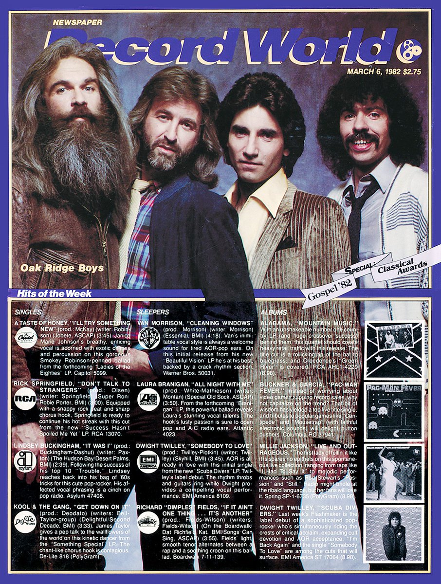 #TT On the cover of Record World, March 6, 1982.