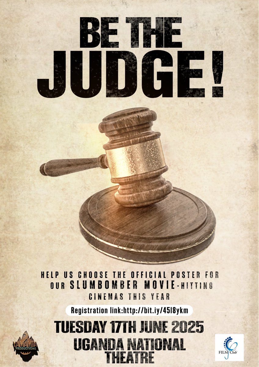 🎬🔥Think you’ve got the eye for a blockbuster?
Then JOIN US this Tuesday at the National Theatre and be part of the exclusive Slumbomber creative squad!💥We’re picking the official poster for the most explosive film of the year.Be part of the legacy.