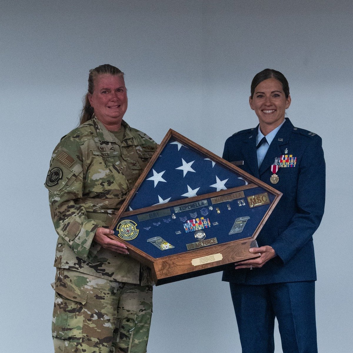 Congratulations to East Pike teacher Mallory Kupchella - thank you for your service!
After 22 years of honorable service, Capt. Mallory Kupchella, health services administrator with the 911th Aeromedical Evacuation Squadron, retires from the United States
