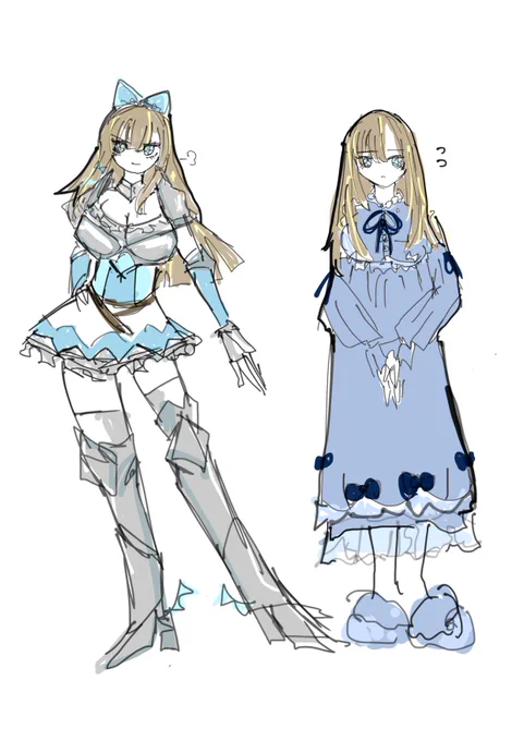 色々らくがき。 可愛い女の子の練習です。