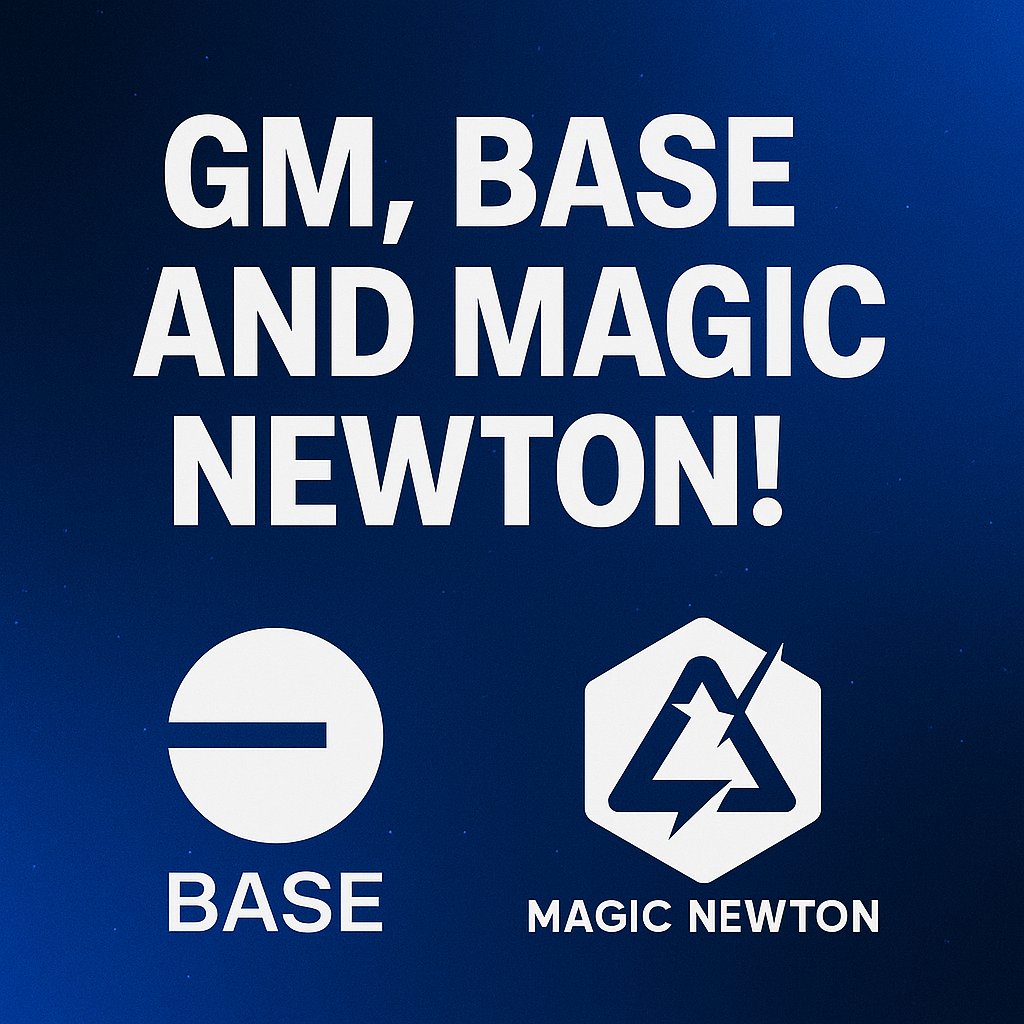 Mr_YTATrade's tweet photo. Gm onchain fam 🌐Fueling up on coffee &amp; AI — powered by @base &amp; boosted by Magic Newton ☕⚡Cross-chain vibes, automated buys, and good energy only.Let’s yap. Let’s earn. Let’s build.#GmBase #MagicNewton #DeFi #OnchainMorning #CryptoEnergy https://t.co/Siq8tM27uy