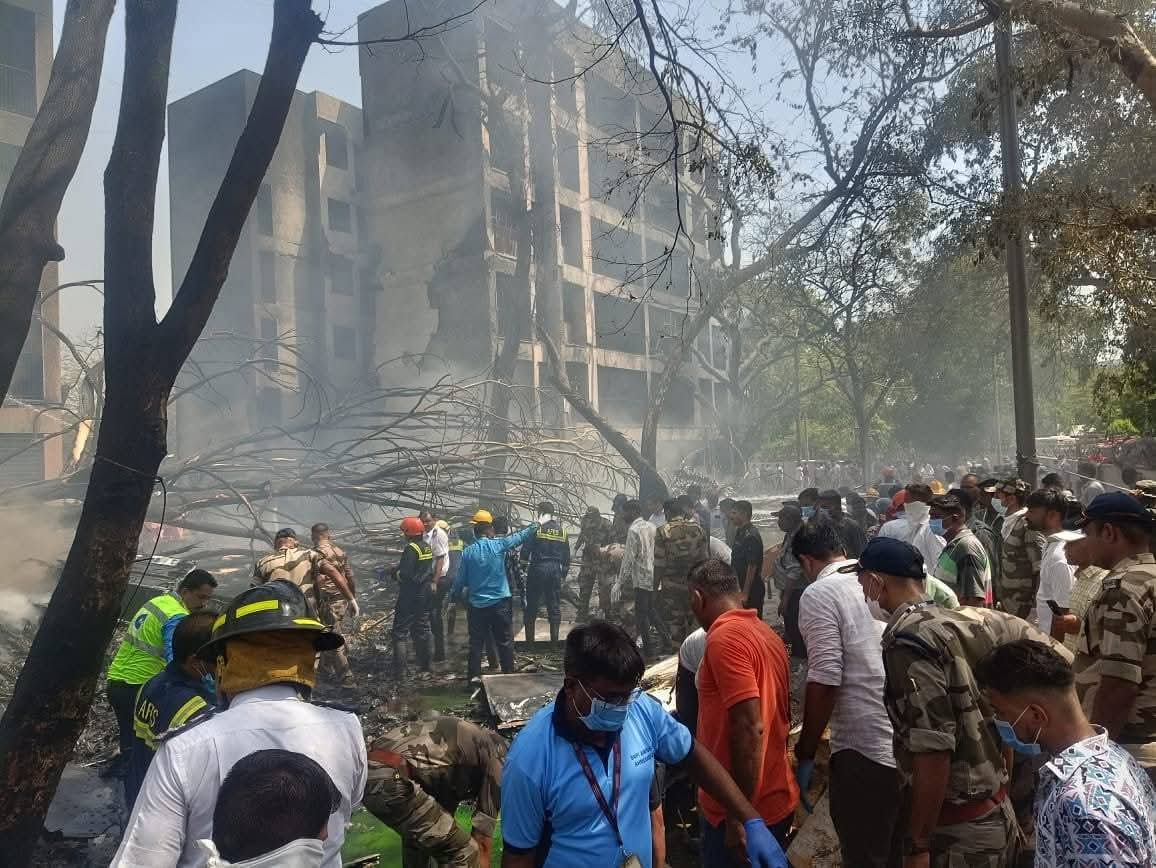 Deeply saddened by the tragic accident of AIR India going from Ahmedabad to London . We deeply mourn the biggest loss .

#RIP
#planecrash