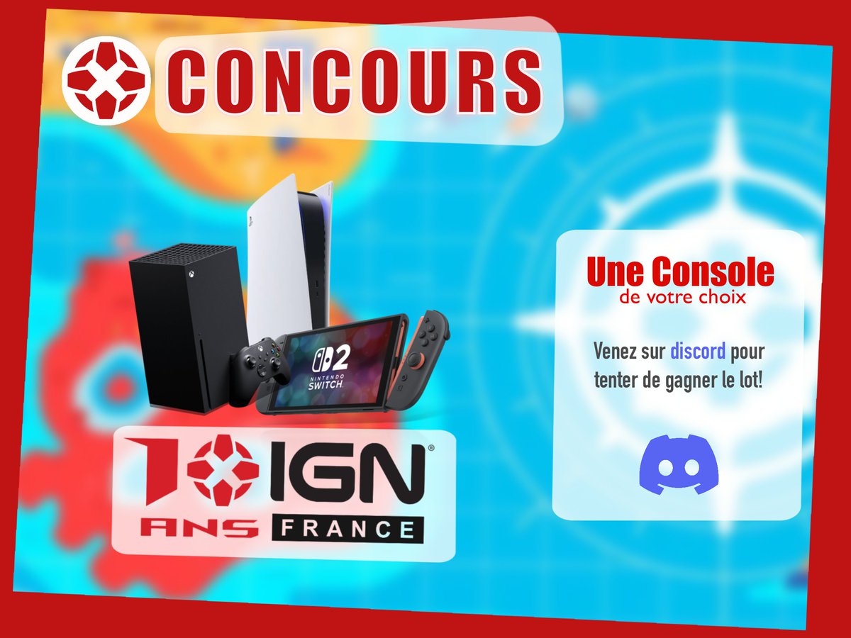Si vous l'avez loupé, on fête nos 10 ans cette année (🎉) et on vous fait gagner une console de votre choix pour célébrer ça !

Ça se passe sur notre serveur Discord➡️discord.gg/g2mfS7wZ7s