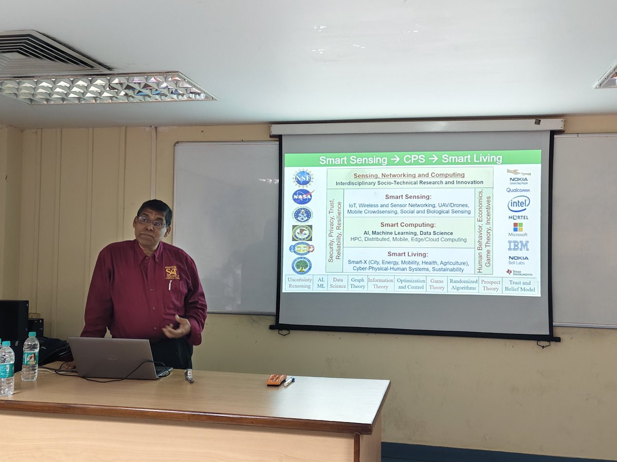 IeeeKgp's tweet photo. In our 8th overall event and 2nd in-person event of the year, #ProfSajalKDas from the MUST, USA, delivered a wonderful talk at @IITKgp .We are grateful to him for sharing his valuable time with us.We also thank the #IEEEIC for partnering with us for this event.
@IeeeKgp @IEEEorg https://t.co/Qx3iJG9uiK