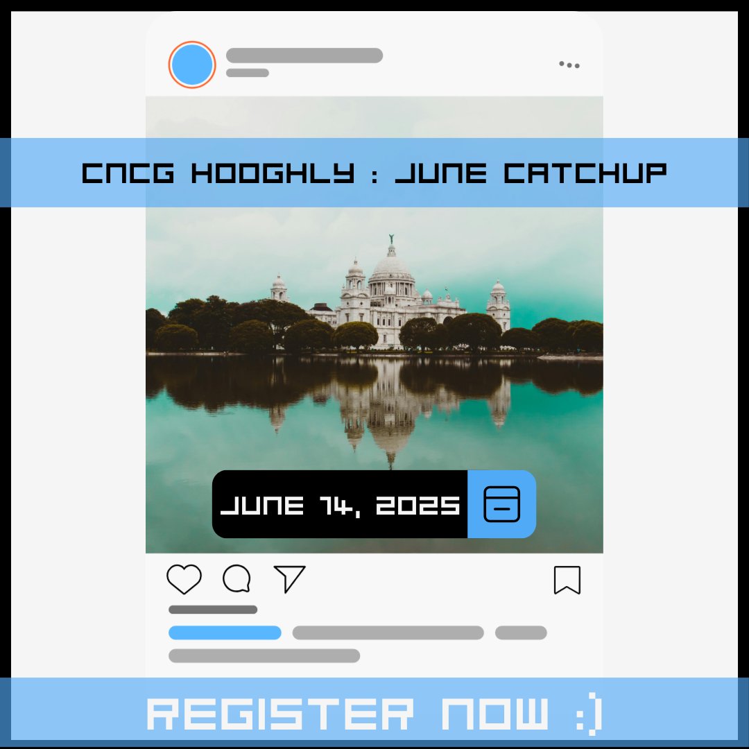 📍 CNCG Hooghly: June Catchup is almost here!
Join us for an exciting virtual meetup featuring cloud-native talks, networking, and a lot more!

🗓 Date: 14th June, 2025
📍 Location: Online

👉 Register now: shorturl.at/LsIMk

#CNCF #CNCG #cnh