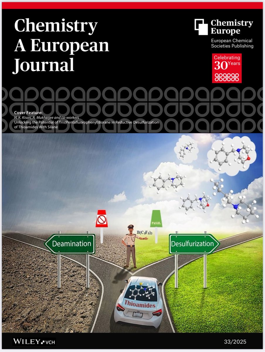 Our work on the cover feature of Chem Eur. J. This correlates to our original study:

…mistry-europe.onlinelibrary.wiley.com/doi/10.1002/ch…
<a href="/Boron_Chemistry/">Boron-Chem-Research</a> <a href="/ChemEurope/">Chemistry Europe</a> <a href="/ANRFIndia/">Anusandhan National Research Foundation</a>