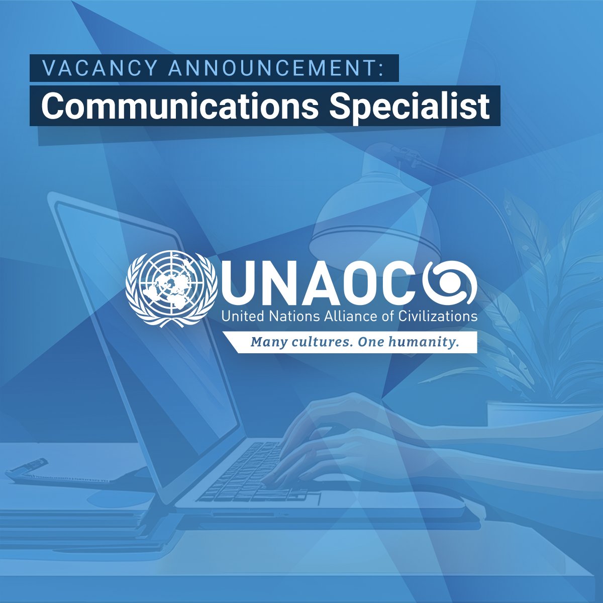 📢 We’re hiring! 
🔎 #Opportunity: Communications Specialist to help craft UNAOC's voice at the highest levels — from drafting speeches, to shaping strategic communications that drive our mission forward

✅ Deadline: 20 July
📍 New York

🔗 Apply here 👉 unaoc.org/2025/06/vacanc…