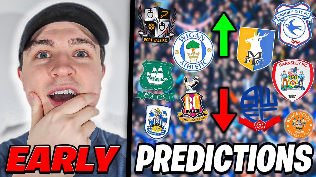 NEW MoreSHD VIDEO OUT NOW!🤩

*My VERY EARLY League One Promotion &amp; Relegation Predictions*

Watch Here 👉youtu.be/-rbq2wF5fHo?si…

Can We Hit 180 Likes?👍
❤️+♻️Appreciated🙏
#BCAFC #PVFC #DRFC #AFCW #UTMP #WAFC #PAFC #LTFC #MTFC #Stags #LeagueOne #BWFC #League1 #HTAFC #LOFC #NTFC