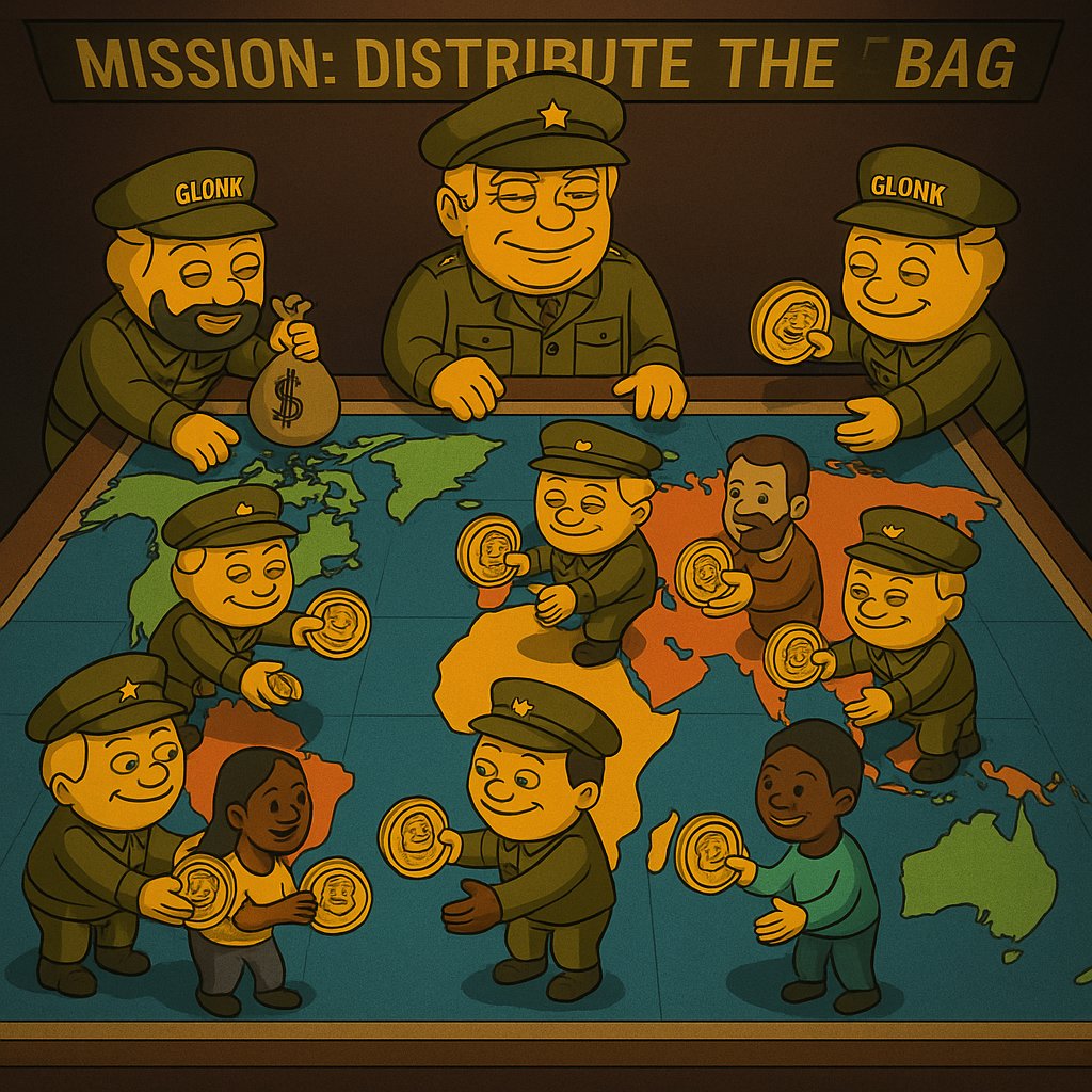 donald_glonk's tweet photo. While Trump sends troops to Californiaโฆ
General Donald Glonk is deploying his army worldwide.
Not to fight.
To fill your wallet.
๐ช๐ฐ๐
From Lagos to Tokyo, Tijuana to Istanbul โ
$GLONK AID is real.
The mission? Distribute the bag.
#GLONK #MemeCoin #Solana #HopeDrop https://t.co/IKLRkoTV4h