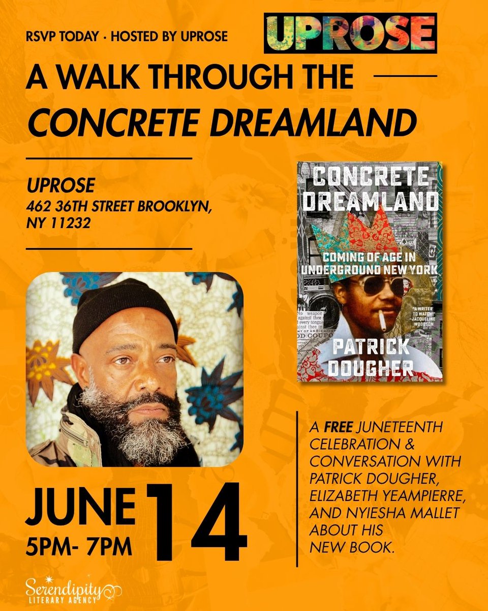 Serendipity Literary Agency (@serendipitylit) on Twitter photo If you're in the Brooklyn area, you're invited to join #SerendipityLit author/illustrator Patrick Dougher this Saturday, June 14th, at <a href="/UPROSE/">Your People at UPROSE 🌻</a> for a special Juneteenth event!
RSVP here: eventbrite.com/e/a-walk-throu…
Out now from <a href="/littlebrown/">Little, Brown and Co</a>. If you're in the Brooklyn area, you're invited to join #SerendipityLit author/illustrator Patrick Dougher this Saturday, June 14th, at <a href="/UPROSE/">Your People at UPROSE 🌻</a> for a special Juneteenth event!
RSVP here: eventbrite.com/e/a-walk-throu…
Out now from <a href="/littlebrown/">Little, Brown and Co</a>.