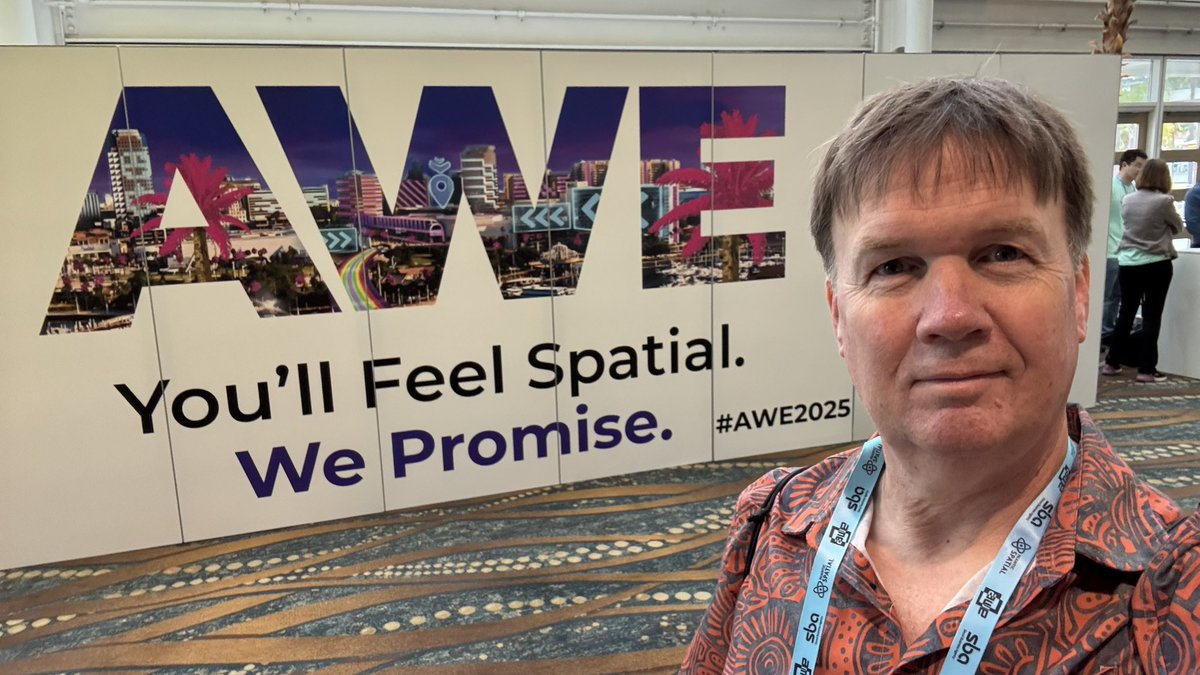 Today is the last day for #AWE2025. XR has gone mainstream. A great event and still a lot to see.