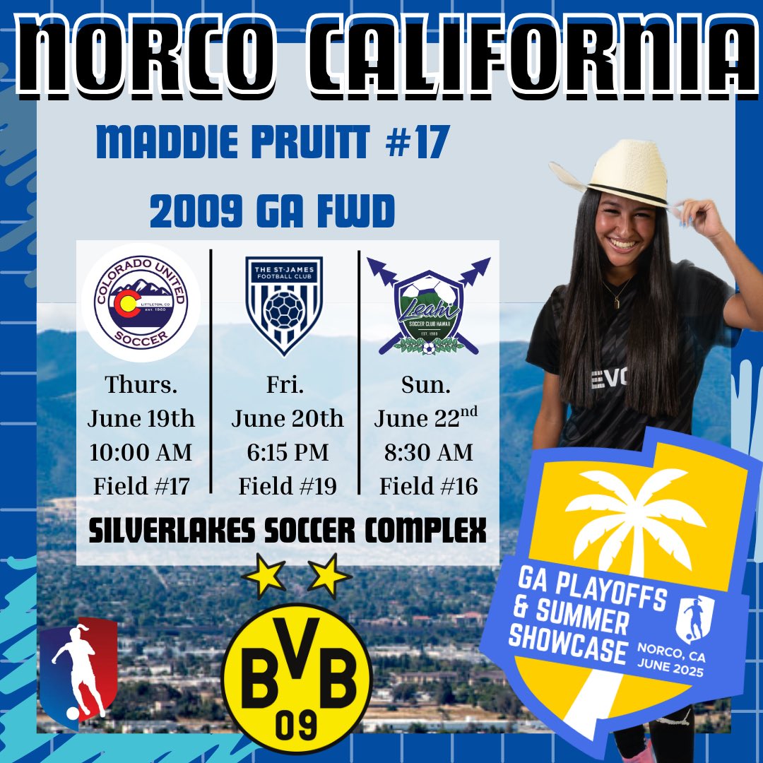Only 1 more week until the GA summer showcase! Our team is so excited to showcase our talent and skills and we hope to see you there!! <a href="/BVB09GGA/">BVB 2009G GA</a> <a href="/bvb_ntxga/">BVB NTX Girls Academy</a> <a href="/bvbiantx/">BVB International Academy North Texas</a>
