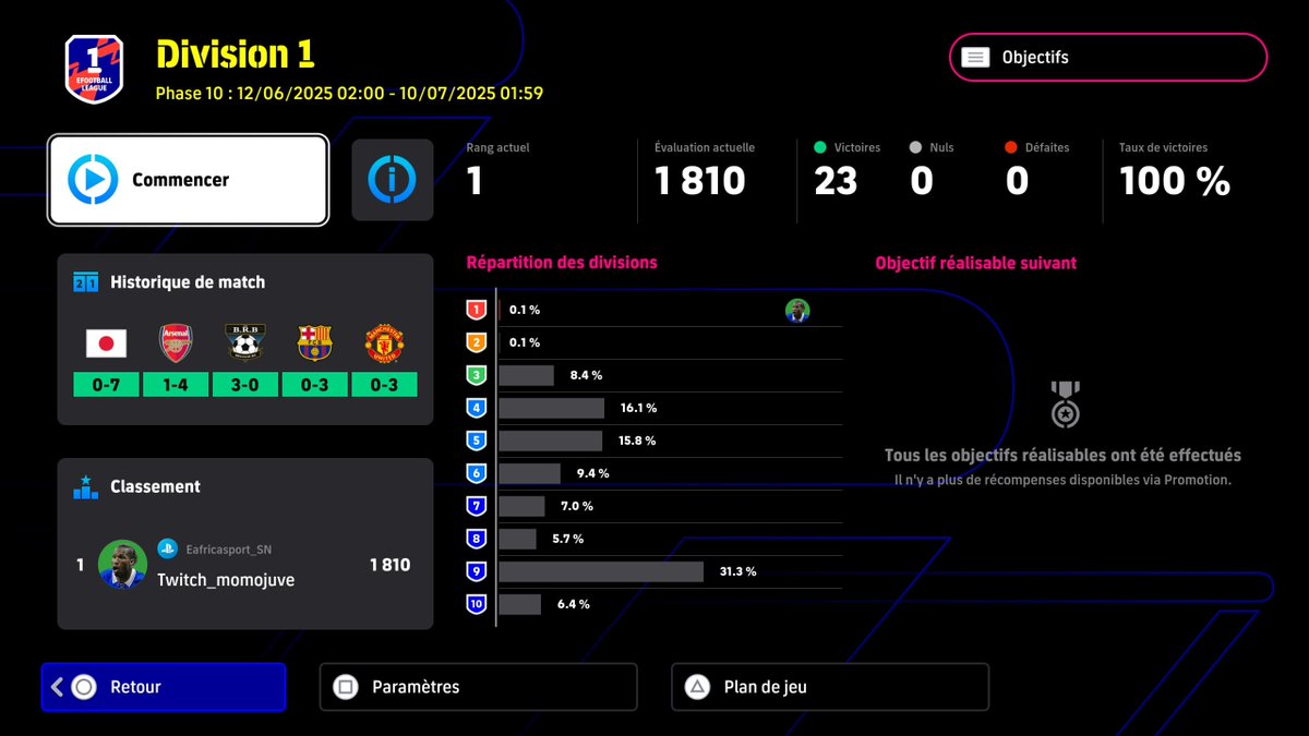 N1⃣ World Rank🌍 #eFootball2025