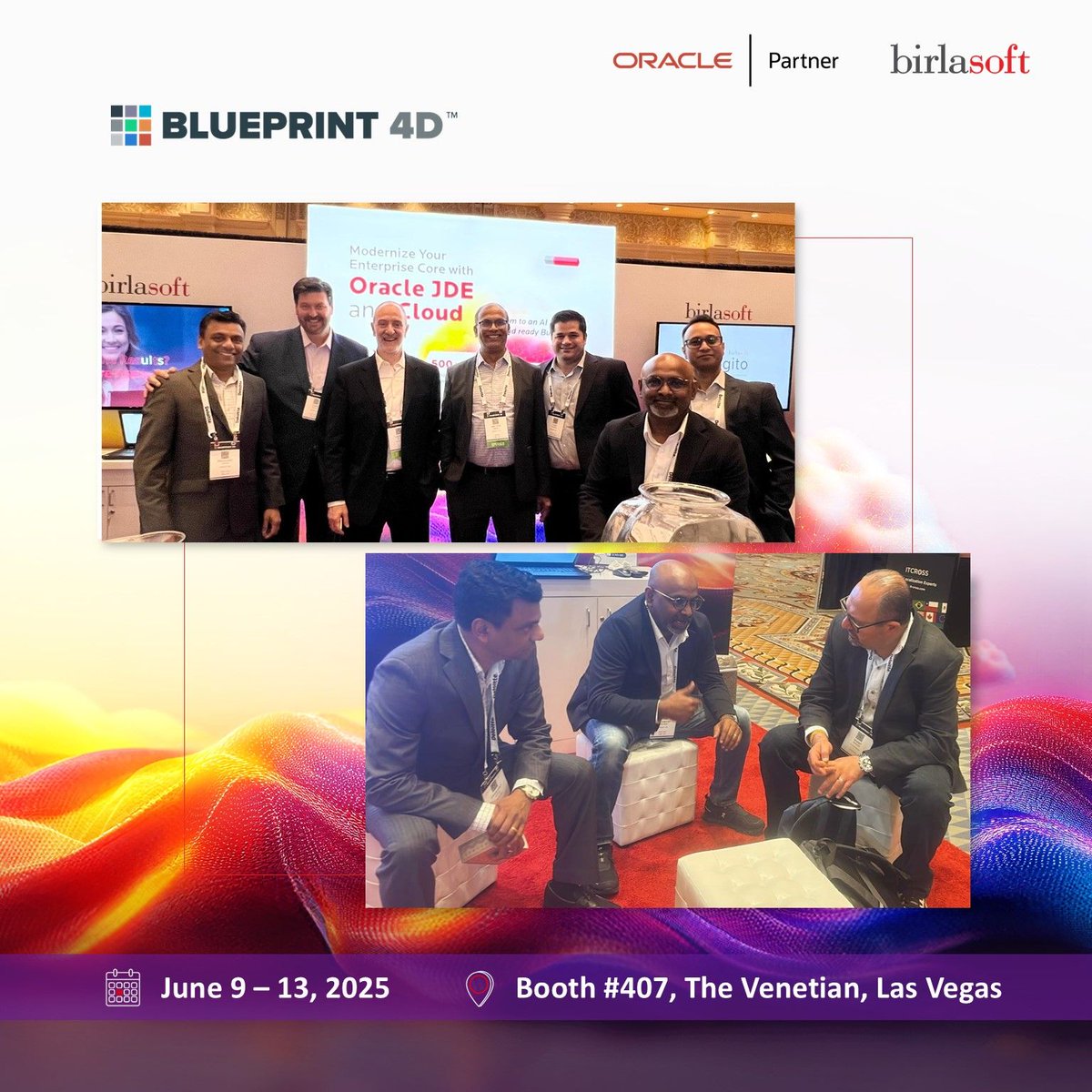 birlasoft's tweet image. Day 2 at #Blueprint4D wrapped up on a high note, packed with interesting conversations, engaging customer-focused sessions, actionable strategies on
- Accelerating innovation through AI/ML and GenAI within Oracle JD Edwards
- Maximizing efficiency and getting more value from your…