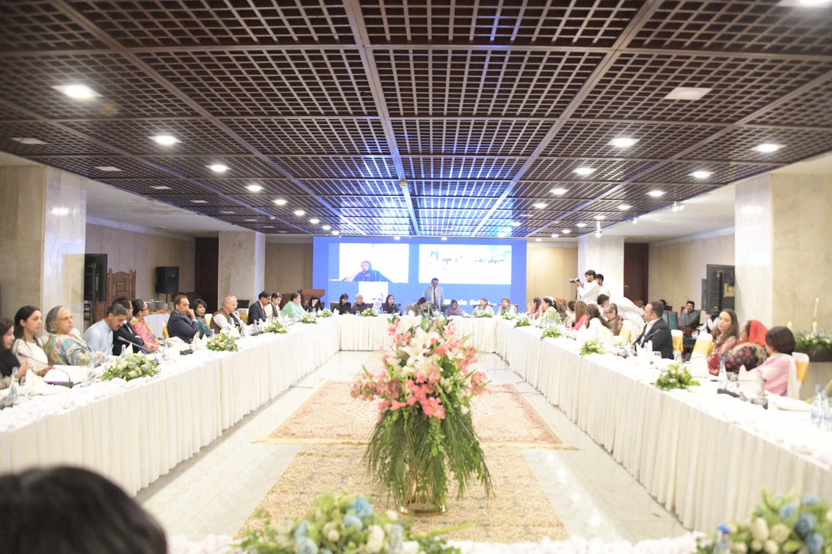 RN Sham Chand Oad Rajput (@shamchandoad) on Twitter photo Islamabad: Central Leader PPP MNA Dr <a href="/ShahNafisa/">Nafisa Shah</a> attended The Women’s Parliamentary Caucus (WPC), under the leadership of its Secretary, Dr. Shahida Rehmani, MNA, organized a Roundtable on “Federal Budget FY2025-26: Gender Responsive Budgeting for Women’s Empowerment in Pakistan. Islamabad: Central Leader PPP MNA Dr <a href="/ShahNafisa/">Nafisa Shah</a> attended The Women’s Parliamentary Caucus (WPC), under the leadership of its Secretary, Dr. Shahida Rehmani, MNA, organized a Roundtable on “Federal Budget FY2025-26: Gender Responsive Budgeting for Women’s Empowerment in Pakistan.