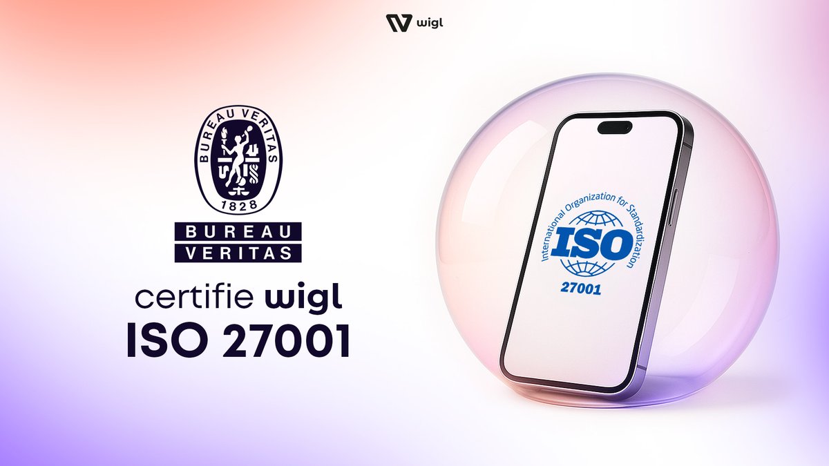 Nous sommes fiers d’annoncer que Wigl est désormais certifié ISO 27001, la norme internationale de référence en matière de sécurité de l’information 🔐

💼 Cette certification vient couronner un travail structurant mené ces derniers mois, avec :

✅ Le déploiement d’une