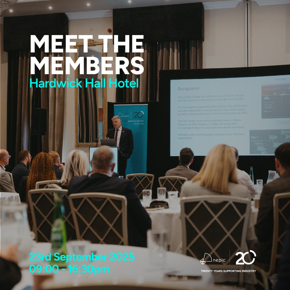 Our Meet The Members event will return to Hardwick Hall Hotel Marquee on the 23rd September.

Please review our event media pack for full sponsorship package details: nepic.co.uk/wp-content/upl…

Find out more and book here 👇
nepic.co.uk/event/meet-the…