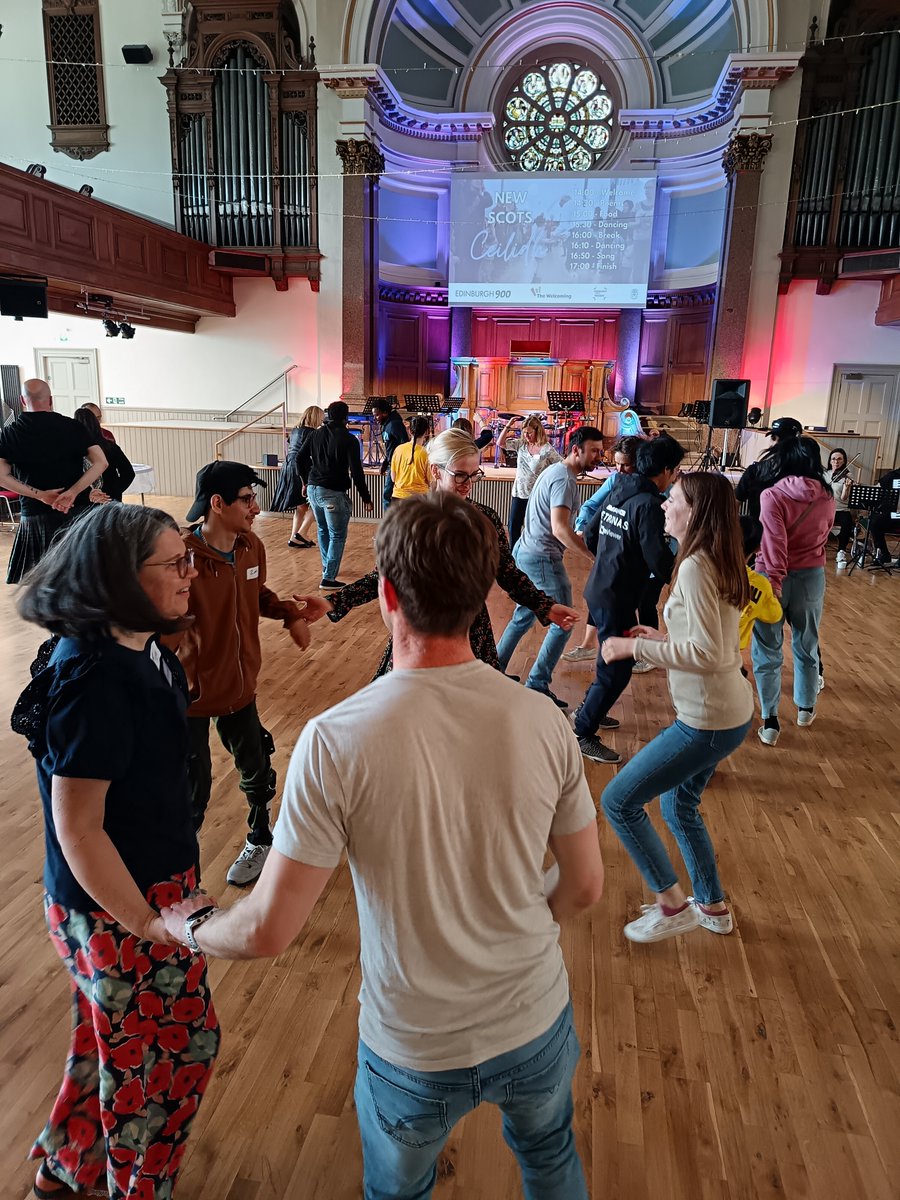WithRefugees's tweet image. It was such a joy bringing together people from all over the world to dance, eat, connect and celebrate friendship. What a blast we had at organising this celebration as a partnership of Edinburgh-based charities working alongside #NewScots. #TogetherWithRefugees #Ceilidh