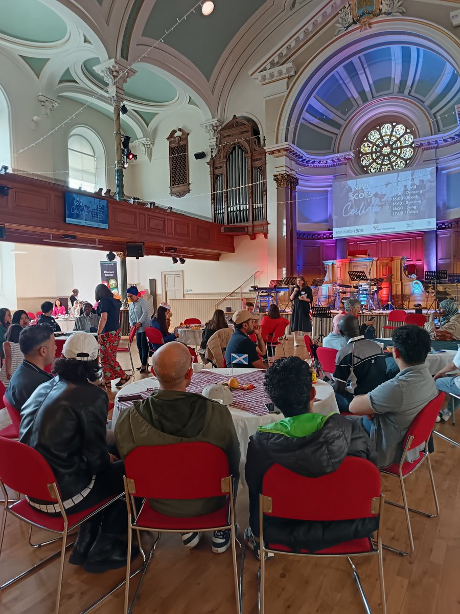WithRefugees's tweet image. It was such a joy bringing together people from all over the world to dance, eat, connect and celebrate friendship. What a blast we had at organising this celebration as a partnership of Edinburgh-based charities working alongside #NewScots. #TogetherWithRefugees #Ceilidh