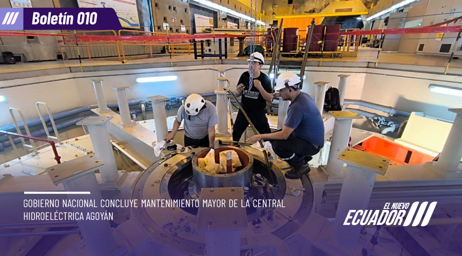 ViceminEnergia's tweet photo. 📍¡ENTÉRATE!

📌Después de casi 100 000 horas de operación continua, se ejecutó el cuarto mantenimiento mayor (overhaul) de la Unidad 1 de la Central Hidroeléctrica Agoyán, que está en servicio del país desde el año 1987.

🔸Más en➡️ https://t.co/vPKgT79LWv

#ElNuevoEcuador https://t.co/Hrb6x2UqgR