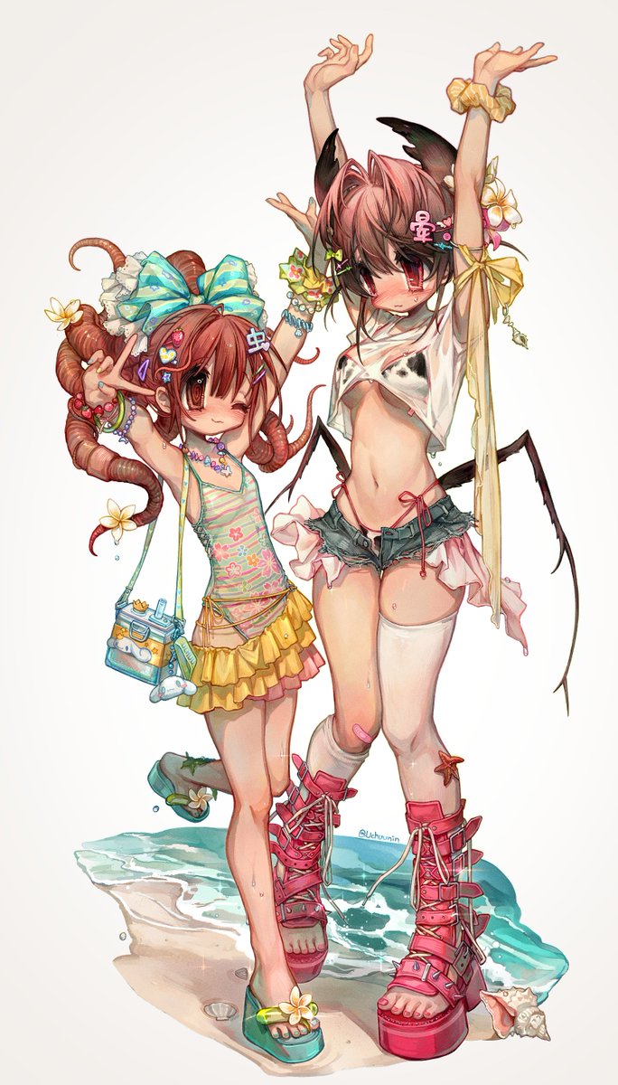 uchuunin's tweet image. oc水着🏖️☀️