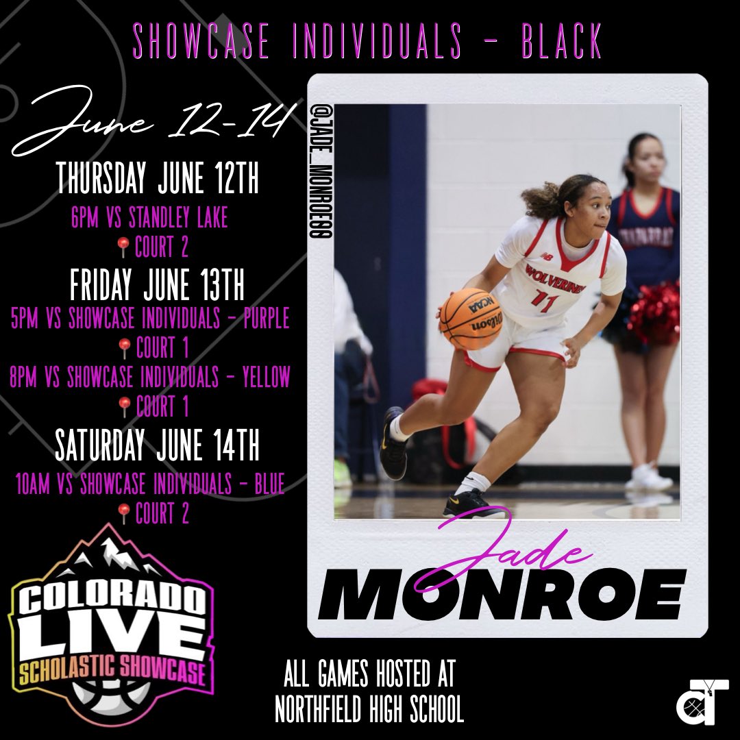 Schedule for <a href="/ColoradoLive_SS/">COLORADO LIVE Scholastic Showcase</a> this weekend!