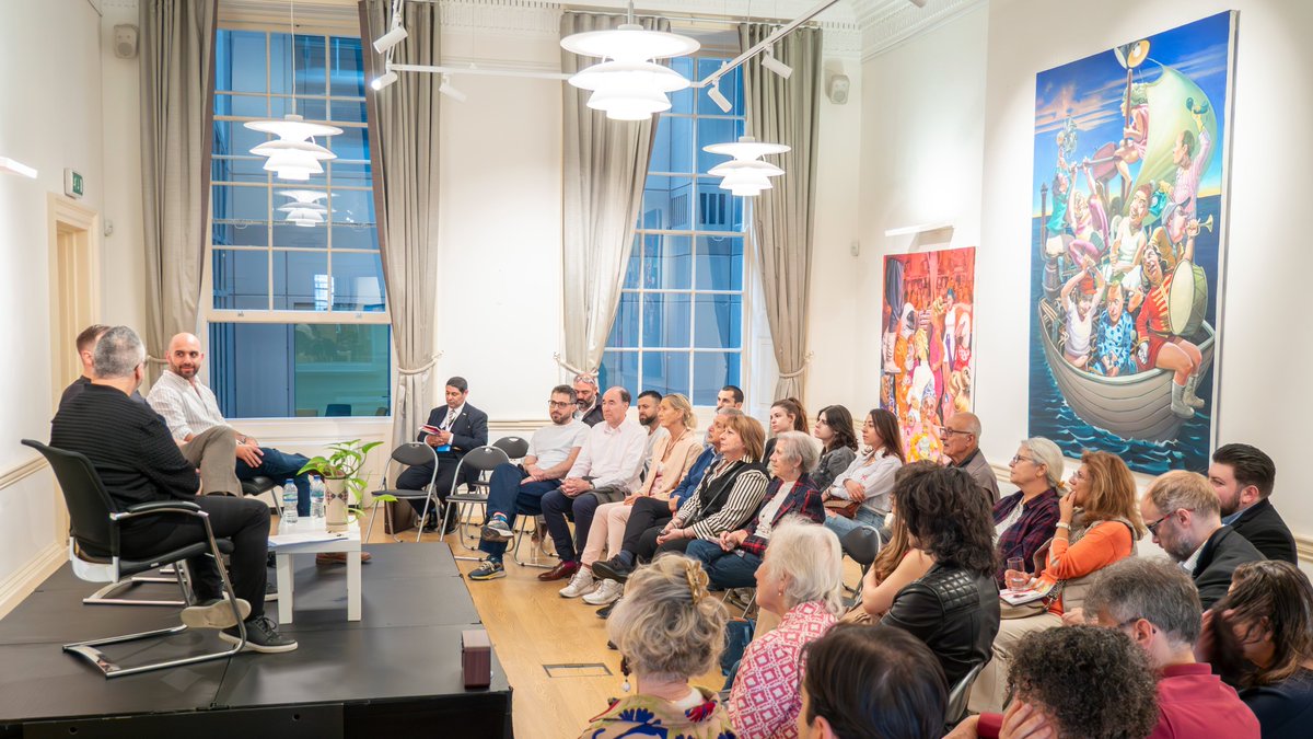culturalchcuk's tweet photo. From the schoolyards of Enfield to film sets around the world — Cey &amp; Andy reminded us that friendship, art &amp; a shared heritage can build powerful stories. 🍻🎥

Thanks to everyone who joined us at Cyprus House! #CreativePaths #CypriotCreativesUK https://t.co/MOCpALCsnv