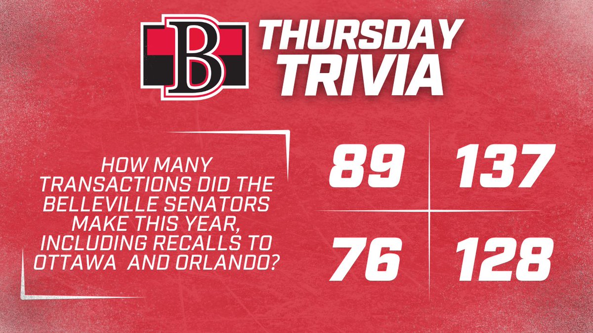 Belleville Senators tweet media