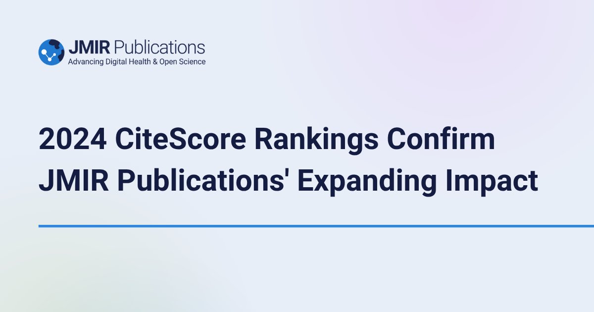 We’re excited to share that JMIR AI earned its first #CiteScore—2.5—placing it in Q2 (68%) in Reviews and References (medical). A strong start for this journal advancing applied medical AI.

Learn More: hubs.la/Q03rSbqZ0

#DigitalHealth #OpenAccess #JMIR