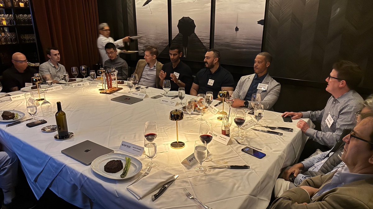 BedrockDataAI's tweet photo. Incredible conversations with top security leaders in #Chicago last night.🥂 Exciting times ahead as the industry moves toward a data-first approach. Thank you to everyone who joined us!
#datasecurity #CISO #dataprotection #MetadataLake #BedrockSecurity https://t.co/QAnTirMNFr