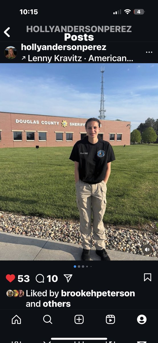 Congrats to Chloe on completing the year-long Explorer program with Douglas County Sheriff's Office. More than a wrestler