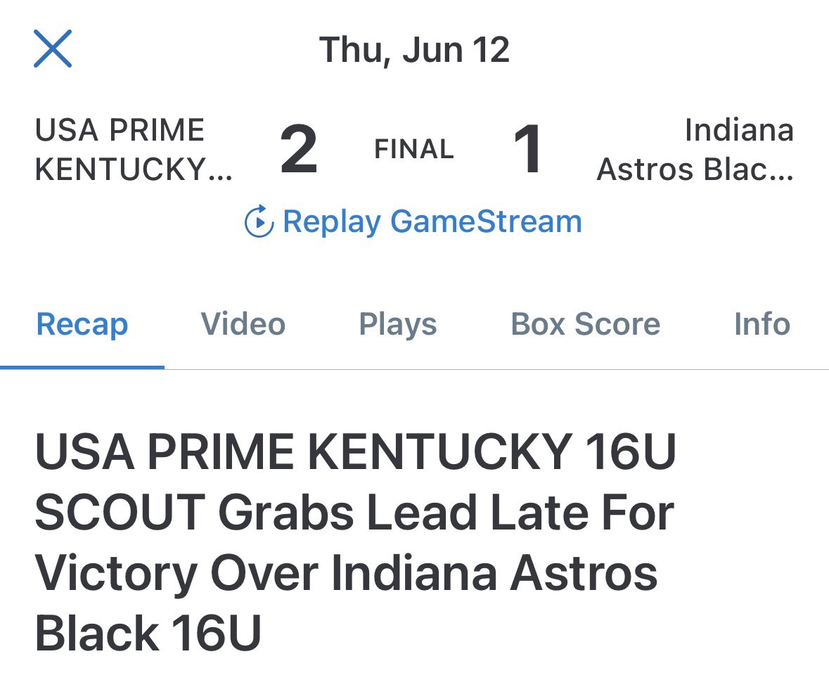 USA Prime KY Scout (16U) (@usaprimescoutky) on Twitter photo Went 1-0 on the day in a tight matchup on the mound. Great start from Dashawn Tharpe and Landon Sternberg closes‼️
<a href="/PeytonLayne8/">Peyton_Layne7</a> 1-2 2B BB
<a href="/Landon_Stern5/">Landon Sternberg</a> 1-2 3k’s (W)
<a href="/Dtharpe_bb2027/">DaShawn Tharpe</a> 1H 0BB 5k’s Went 1-0 on the day in a tight matchup on the mound. Great start from Dashawn Tharpe and Landon Sternberg closes‼️
<a href="/PeytonLayne8/">Peyton_Layne7</a> 1-2 2B BB
<a href="/Landon_Stern5/">Landon Sternberg</a> 1-2 3k’s (W)
<a href="/Dtharpe_bb2027/">DaShawn Tharpe</a> 1H 0BB 5k’s