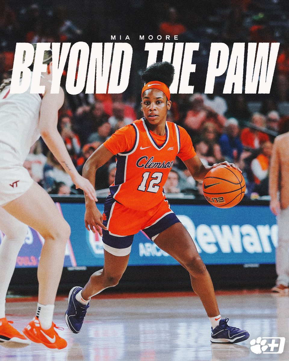 Clemson Athletics (@clemsontigers) on Twitter photo In her first season as a Tiger, Mia Moore showed she's a star on the court for <a href="/ClemsonWBB/">Clemson Women's Basketball</a>!
You won't want to miss our in-depth conversation with Mia on the latest episode of Beyond The Paw. Be sure to watch and listen today!
📲 - clemsontigers.com/btp-podcast/ In her first season as a Tiger, Mia Moore showed she's a star on the court for <a href="/ClemsonWBB/">Clemson Women's Basketball</a>!
You won't want to miss our in-depth conversation with Mia on the latest episode of Beyond The Paw. Be sure to watch and listen today!
📲 - clemsontigers.com/btp-podcast/