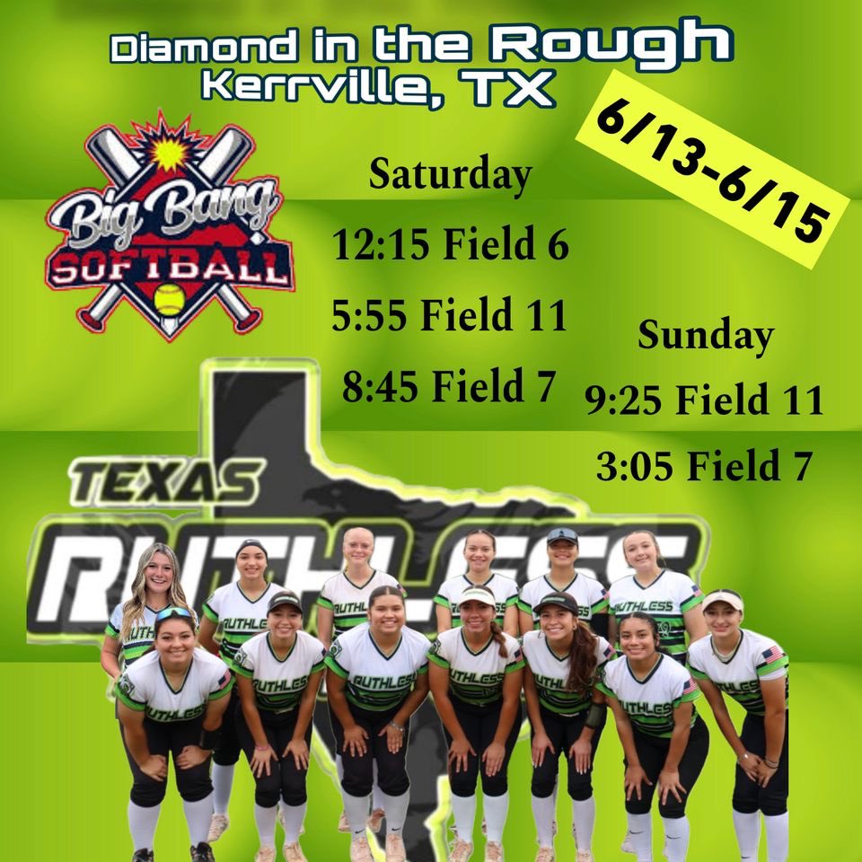 First tournament in Kerrville! Here’s the schedule!