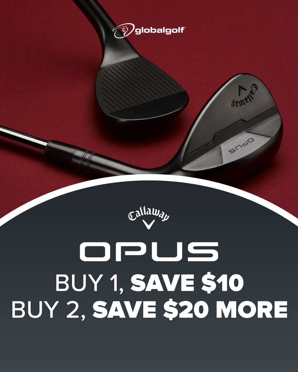 Callaway's best wedges just got even better! 👀

Buy more, save more with Callaway OPUS Wedges! ⛳️

Shop Now: globalgolf.com/golf-clubs/new…

#GlobalGolf #BestDealsInGolf #Callaway #TeamCallaway #CallawayOpus #OpusWedges

Offer Expires June 30th, 2025.