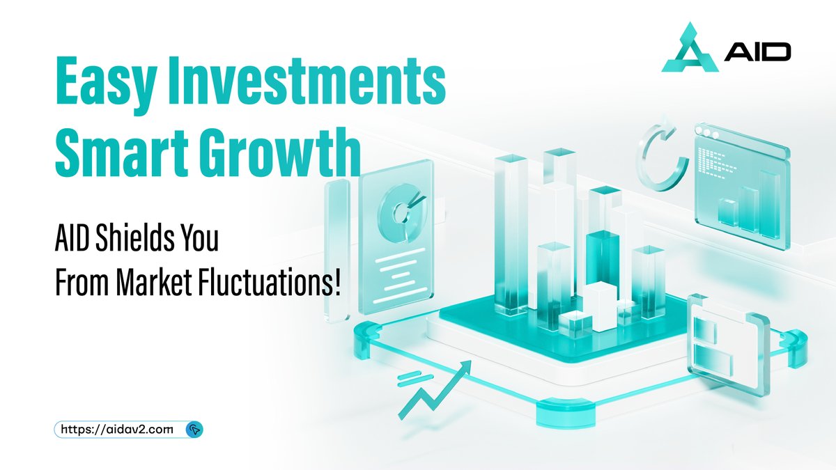 AIDAv2_official's tweet image. 📈 Easy Investments, Smart Growth!
🛡️ AID protects your portfolio from market volatility while fueling long-term gains.
💼 Join the future of stable investing: aidav2.com
#DeFi #SmartGrowth #AID #CryptoShield #Web3Finance