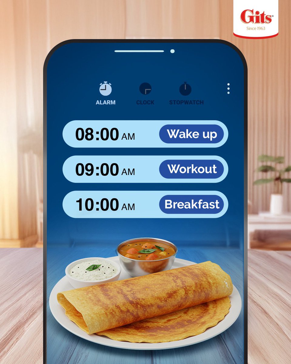 Let Gits make breakfast the easiest part of your routine.

#Cravings #Cravingsfulfilled #Alarms #Routine #GITS