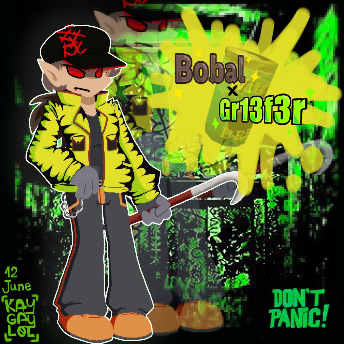 KayThePan's tweet photo. Bobal in Gr13f3r's outfit?!?! 
#bobandbosip #bobal #grieferblocktales https://t.co/5yG6Fe1x15