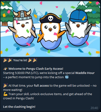 zigoshka's tweet photo. @PenguClash PENGU CLASH HELLO HEY, WHEN DO I GET IN THE GAME? I MADE IT TO THE FIRST 2,000 PENGUINS. https://t.co/MOB7zpsMpD