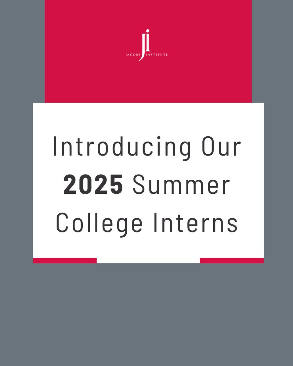 JacobsInstitute's tweet image. Help us welcome our amazing college interns to the JI team 🎉

They’re bringing curiosity, fresh ideas, and a passion for innovation.

Swipe to get to know the faces behind the future of medical innovation. 🧠

#MotherCabriniFoundation