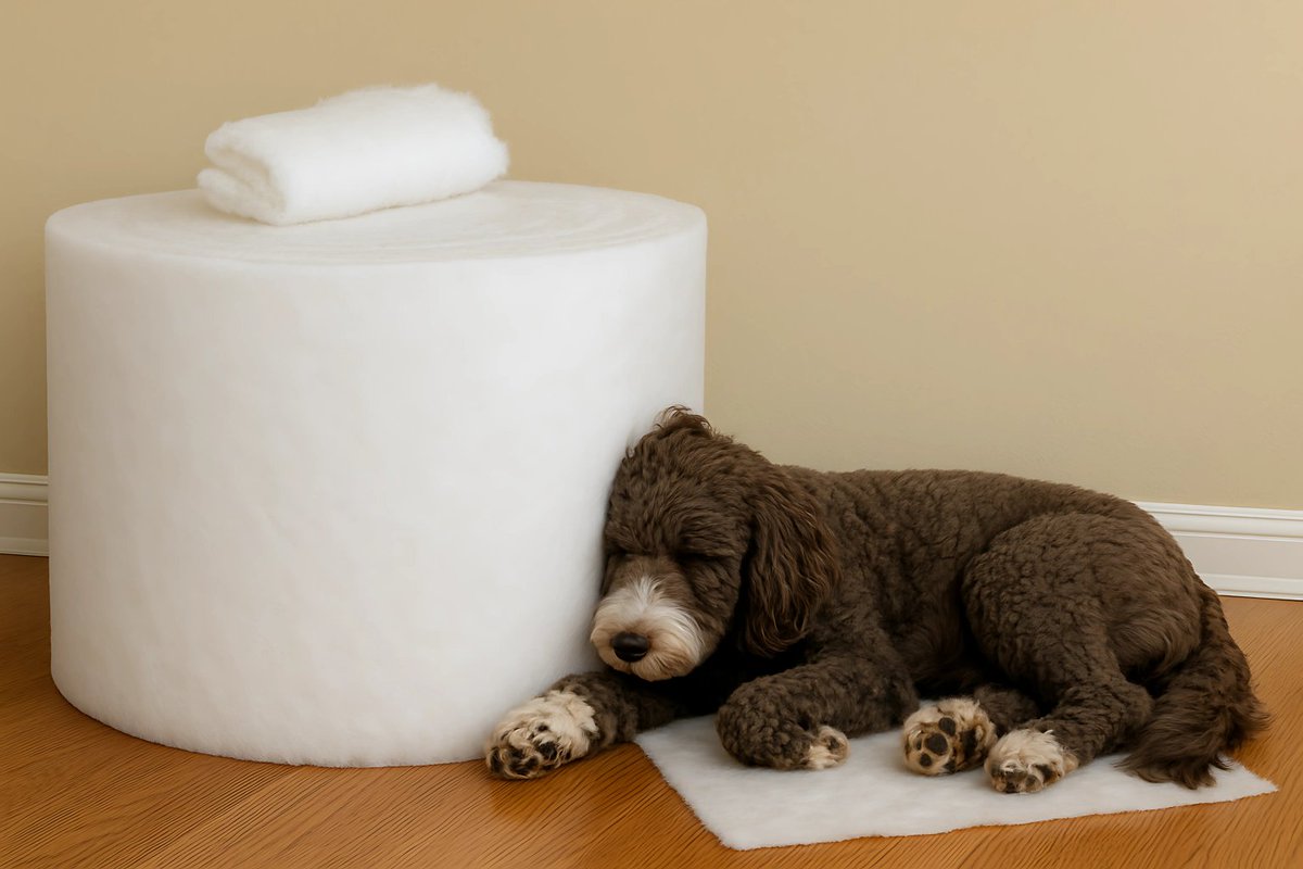 joeflyco's tweet photo. Filter rollin’ into Thursday like… 😴🌀🐾
This is what clean air comfort looks like. ✨
Even our filter media is puppy-approved — just ask Wolf Fly 🐶, our right-hand pup. 
Clean air, cozy vibes, and dependable protection — that’s how we do Thursdays at Joe Fly Co. 💨 https://t.co/IMjFgBl2DK
