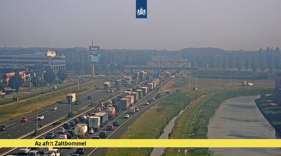 Ongeval op de A2 veroorzaakt 90 minuten vertraging richting Den Bosch