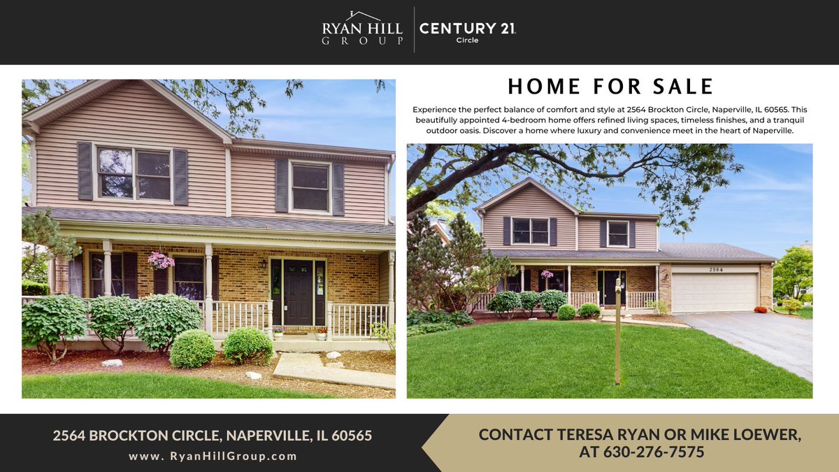 Don’t just buy a house—embrace a lifestyle at 2564 Brockton Circle, where every day is extraordinary. 🌟 #HomeForSale #NapervilleHomes