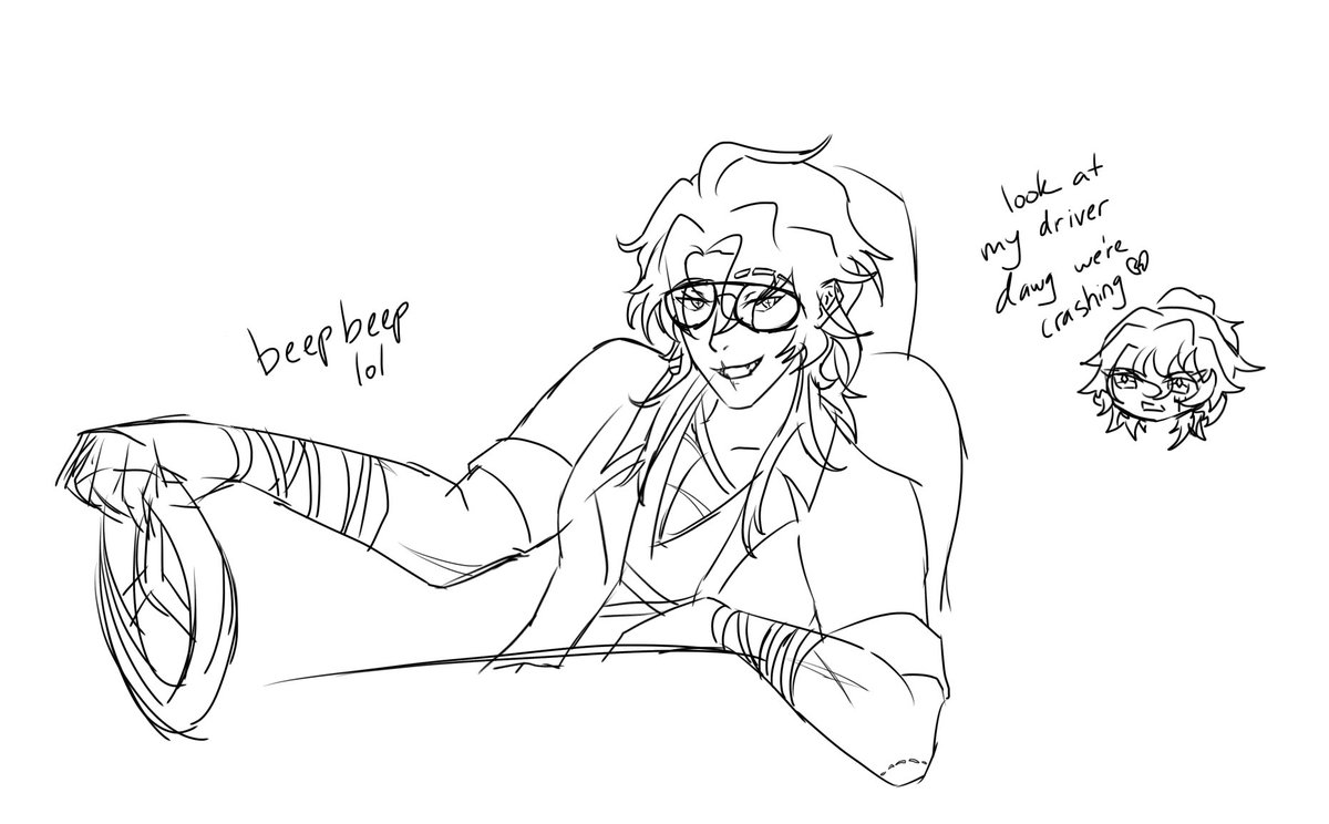 Oc doodle I did to try to get out of my art block ft my sona #oc